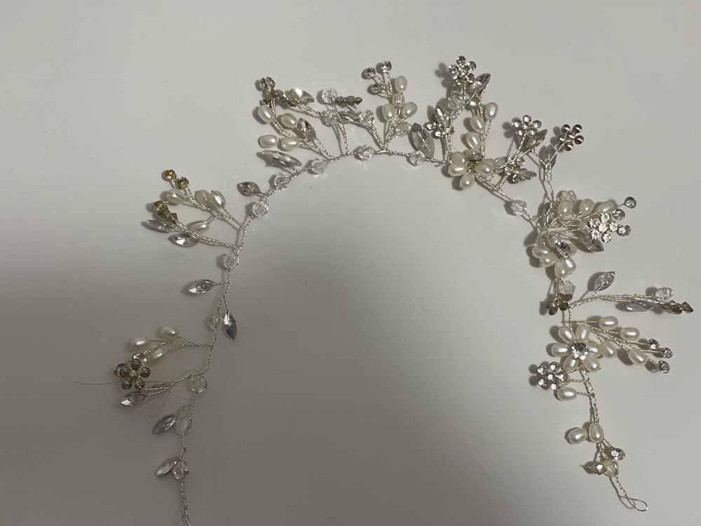 Diadema ocazie/mireasa cu perle artificiale