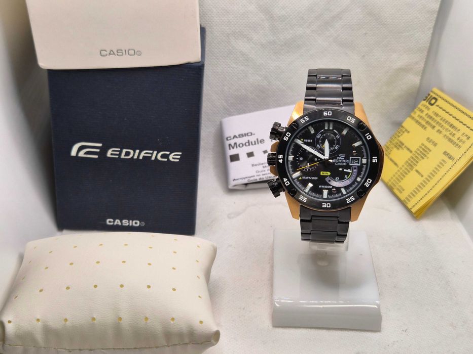 Ceas Sport Casio Edifice EFR 558 gold-b ,Black friday NOU, Garantie