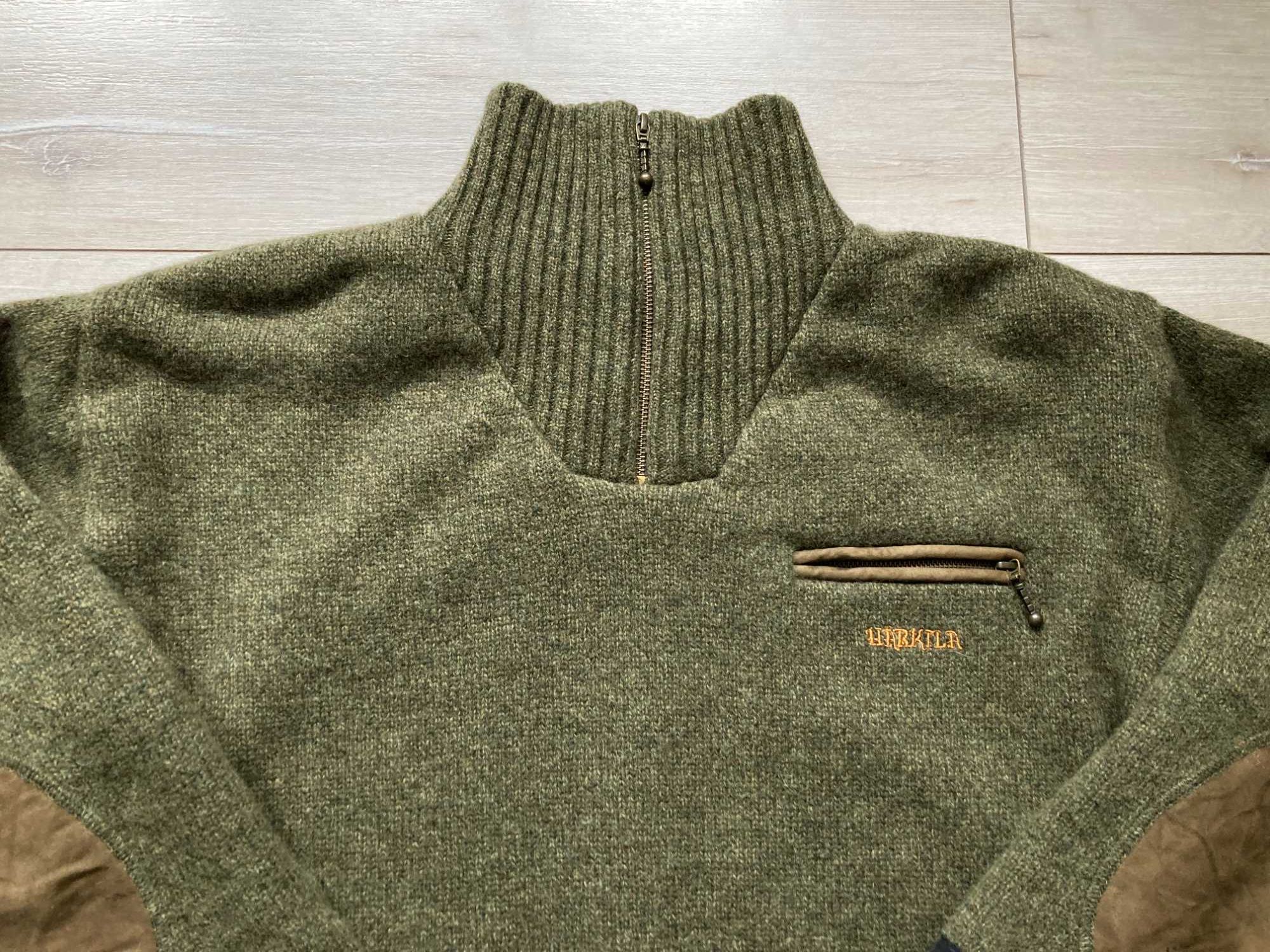 Harkila Gore Windstopper дебел вълнен пуловер за лов ловен размер XL
