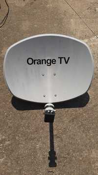 Antena tv satelit orange cu LNB doua iesiri