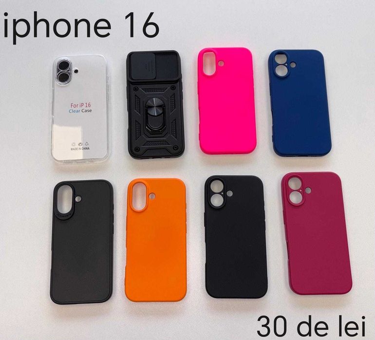 Huse, Folii, Cabluri iPhone 16 - Montaj gratuit folie