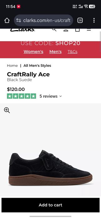 Продам новую обувь от бренда Clarks размер 41 дёшево