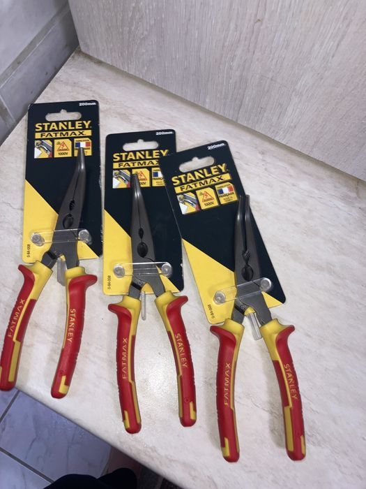 Cleste Stanley cu falci lungi curbate 1000V 200mm  0-84-008