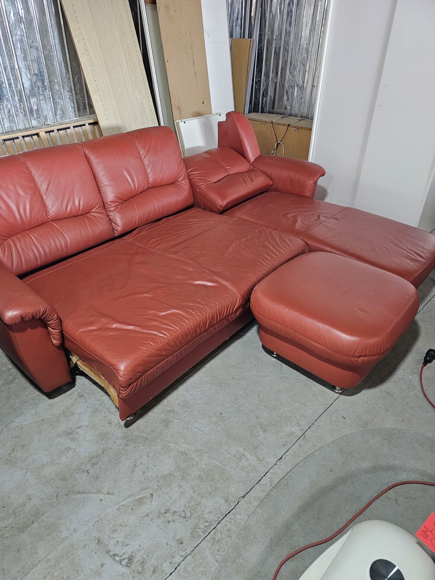 Canapea extensibilă piele naturală