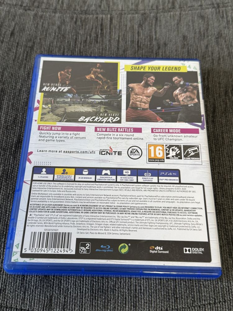КАТО НОВ UFC 4 EA Sports PS4 / PS 4 play station