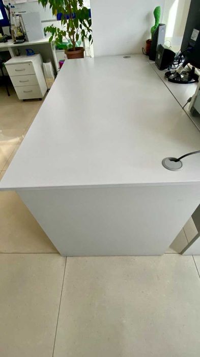 Офисный стол серый (160х75), 2 шт.