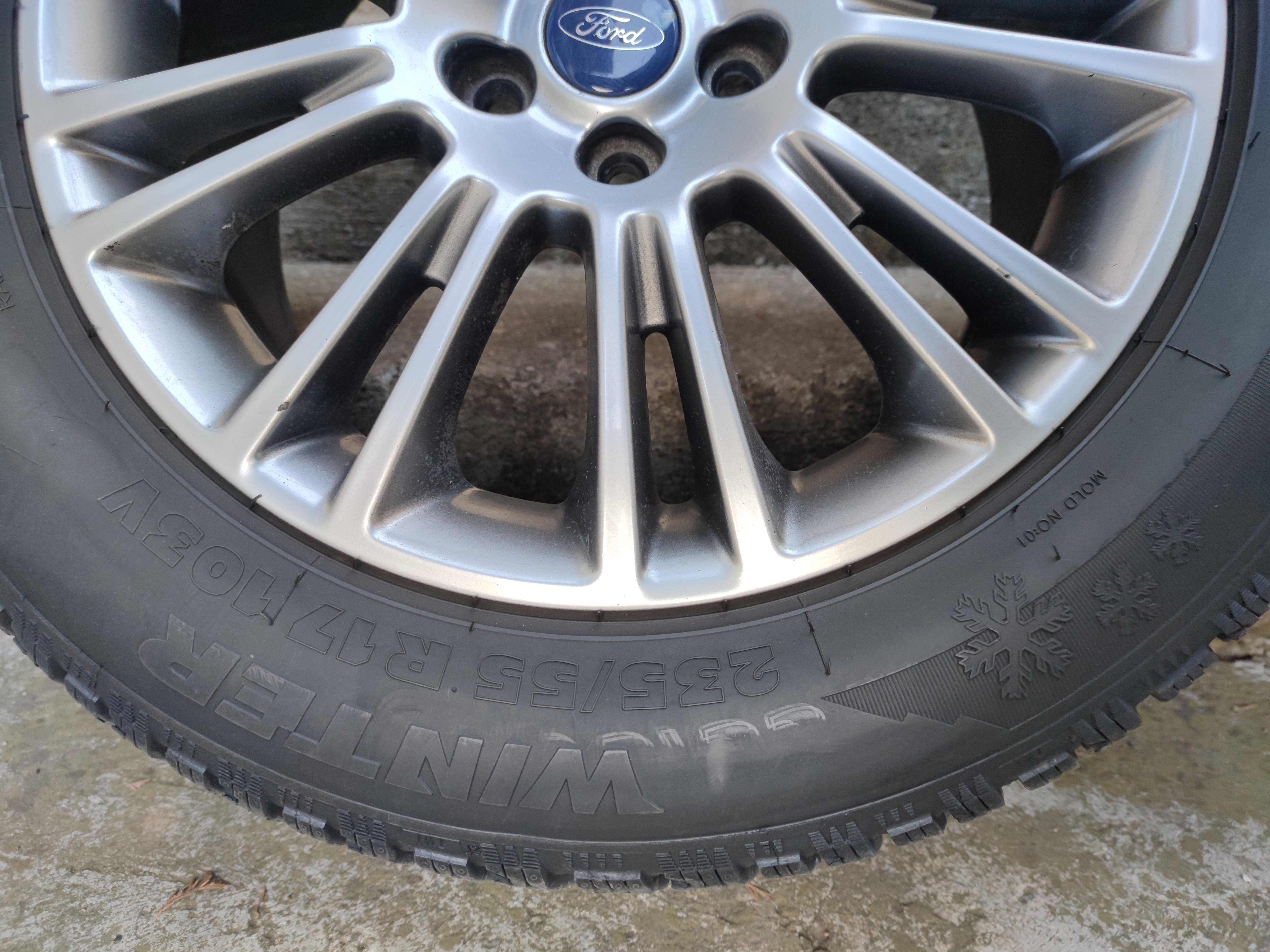 Jante aliaj 235/55R17 Ford Kuga+cauciucuri iarna+senzori presiune
