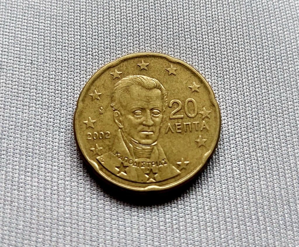 Moneda 20 CENT GREC 2002