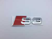 Emblema Audi S3 spate crom