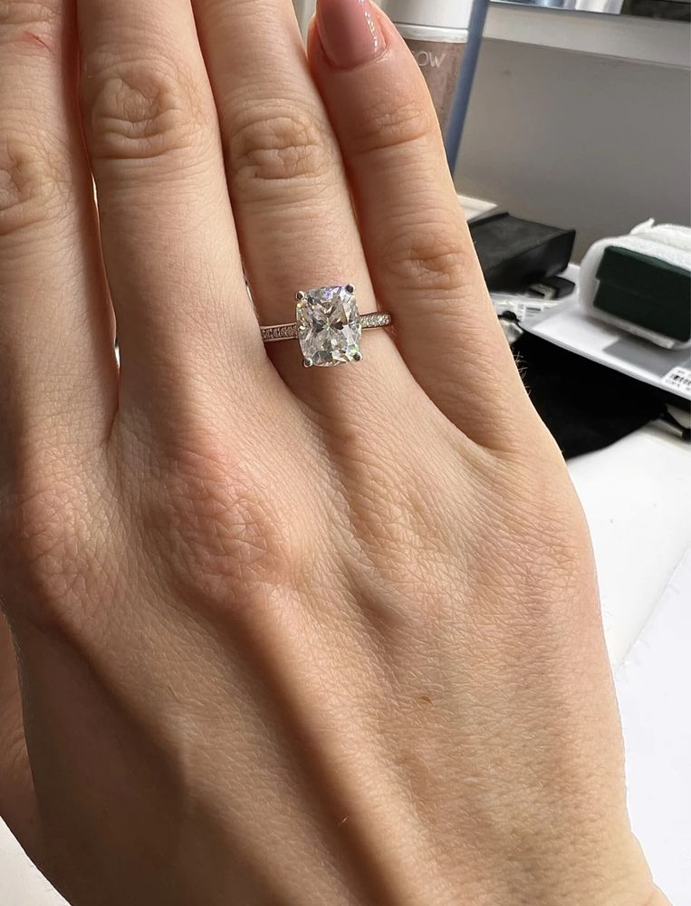 Inel moissanite 3 CT