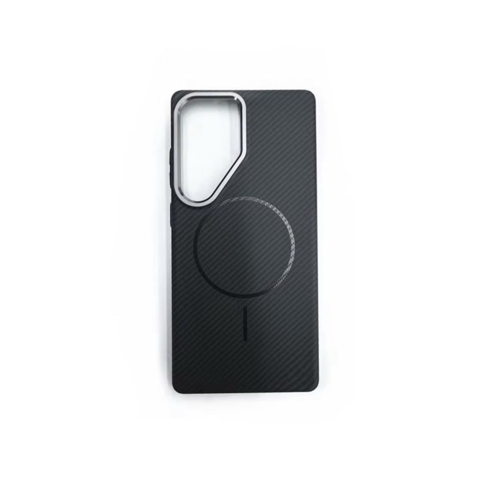 Samsung S24 ULTRA S25 ULTRA - Husa Hard Thin Carbon Neagra cu Mgsafe
