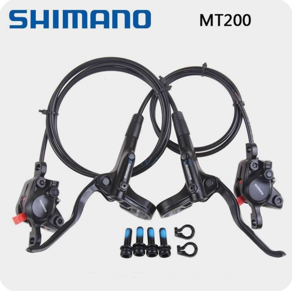 Гидравлические тормоза на дисковый тормоз Shimano MT200. Оригинал.