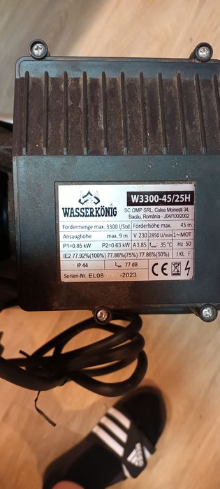 Hidrofor W3300-45/25H 850w