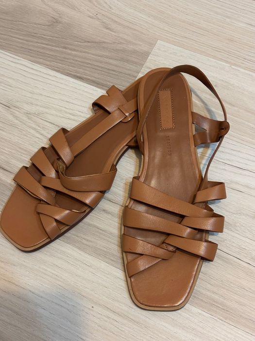 Дамски сандали естествена кожа на Topshop