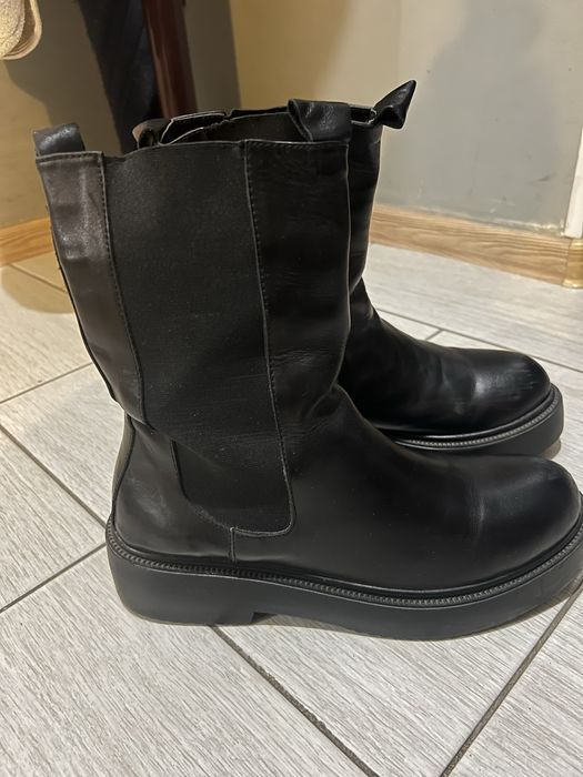 Ботинки кожа