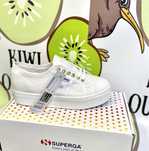Дамски обувки Superga White-Gold НАМАЛЕНИ