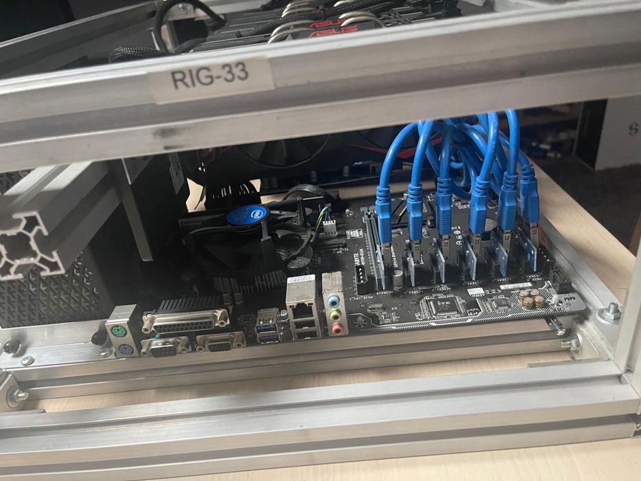 Mining rig 6 placi asus p106