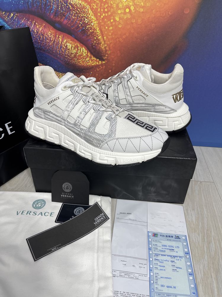 Adidasi Versace piele naturala Premium Full Box