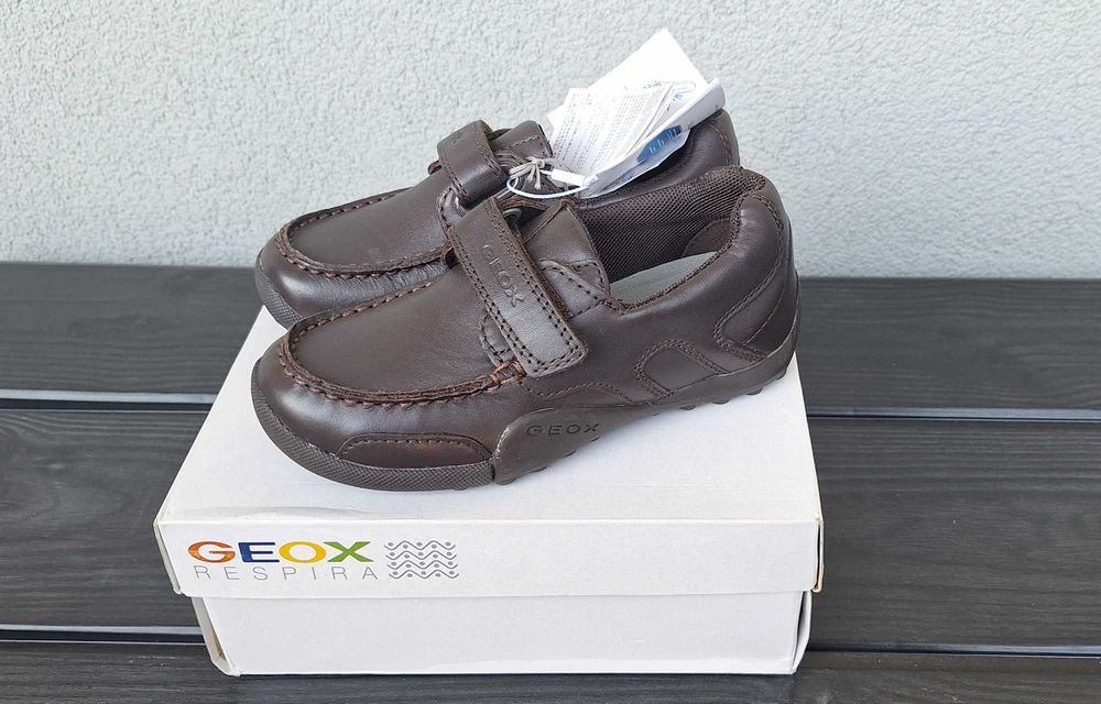 Pantofi piele Geox Respira, cu eticheta, masura 28