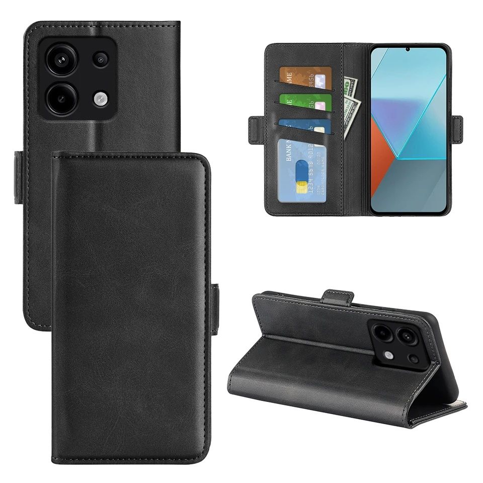 Xiaomi Redmi Note 13 / 13 Pro / 13 Pro+ / Кожен калъф тип тефтер