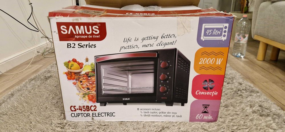 Cuptor electric SAMUS CS-45BC2, 2000W, 45L, Convectie.
