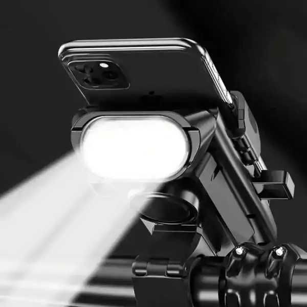 Фар за велосипед 4 в 1 – 6000Lm LED, Стойка за телефон