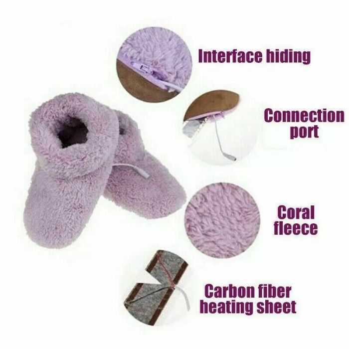 Електрически пантофки, топли чехли, пантофи с подгрев, грейка за крака