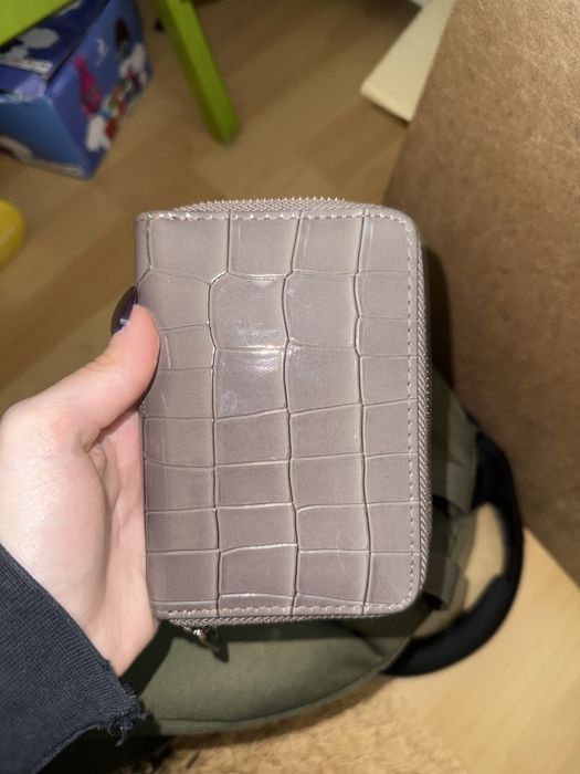 Portofel Piele de Crocodil Mov Stradivarius