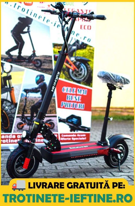 Trotineta Off-Road cu SCAUN! Model KUKIRIN cel mai IEFTIN! 12ah 55km