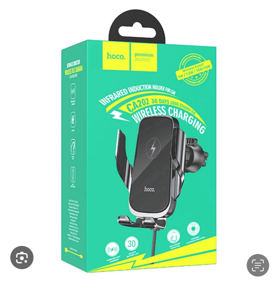 Incarcator Telefon Wireless cu Senzor Pentru Masina Cablu Inclus