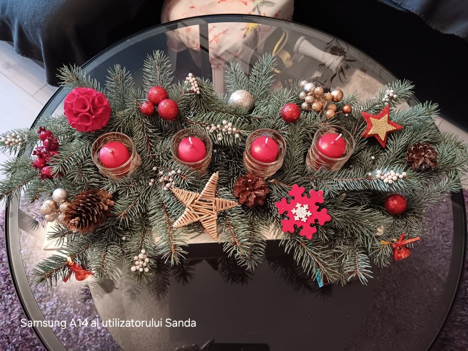 UNICAT ! Coronita sau aranjament natural cu sau fara lumanari