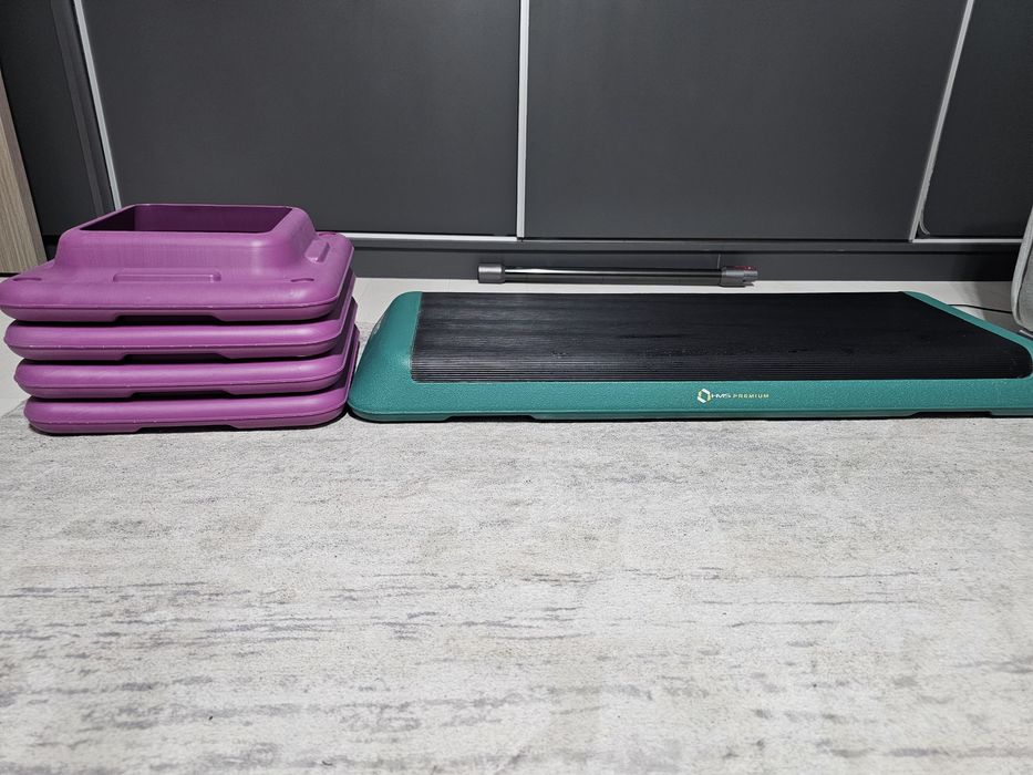 Stepper aerobic HMS AS006, ajustabil in 3 trepte, 1080 x 415 mm, greut
