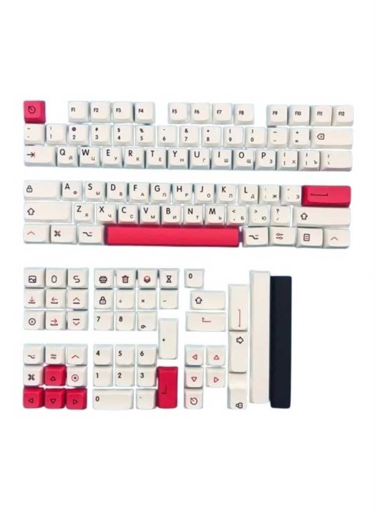 Кейкапы PBT белые XDA Profile новые