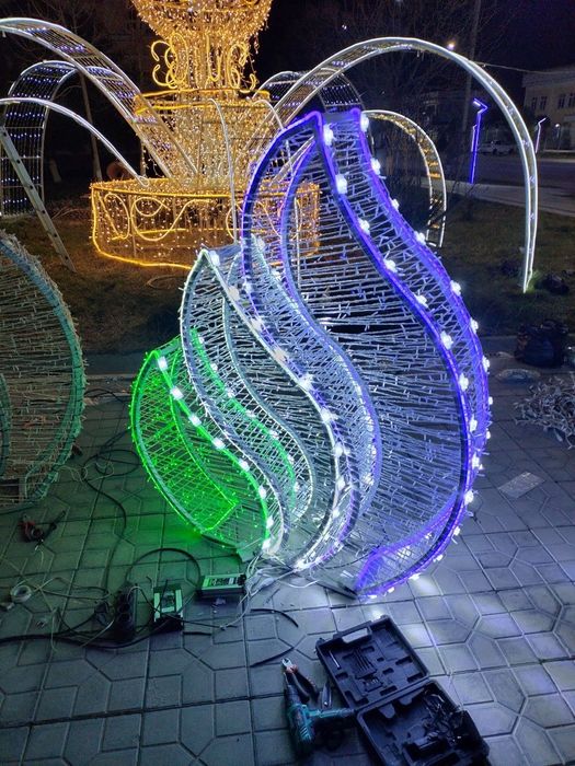 Yangi yil archasini oʻrnatish установка навогоднех ёлки