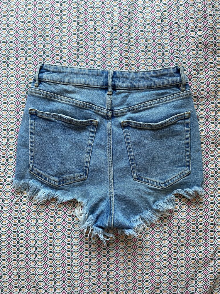 Къси дънкови панталонки Zara