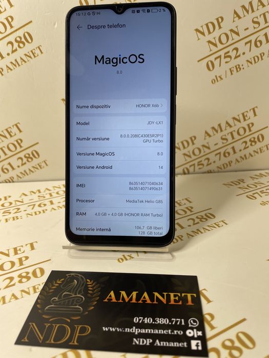 NDP Amanet Braila Honor X6B 128gb (43676)