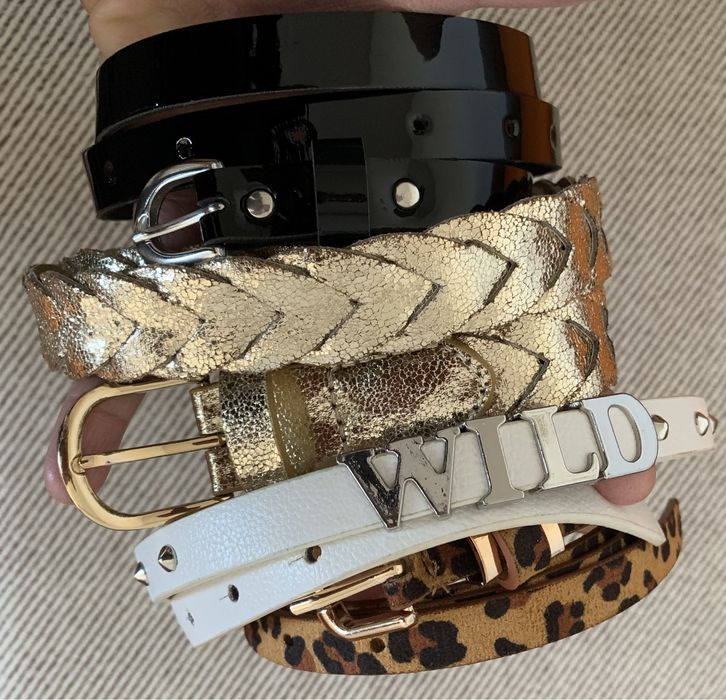 Нов дамски колан естествена  кожа Нови брошки