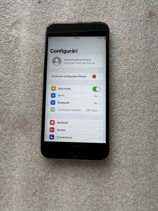 Iphone 6S Negru 32 GB 83-97% Liber de retea Cablu si incarcator