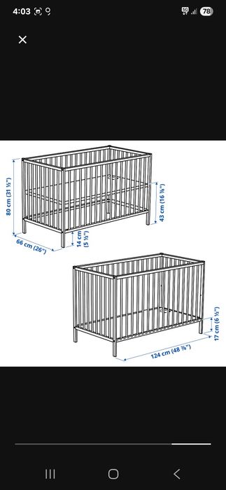 Pat copii Ikea -  modificata o latura