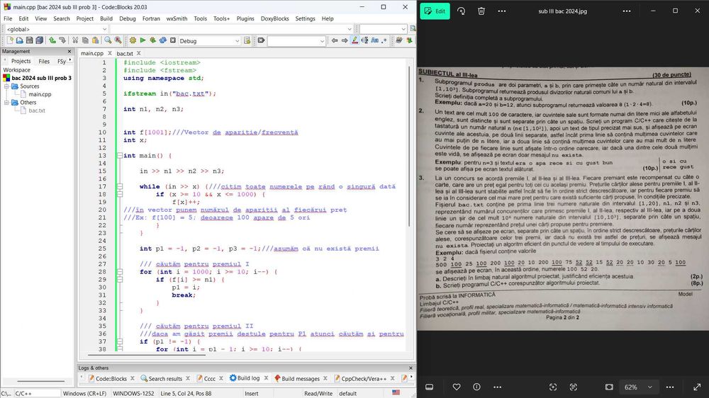 Meditații Informatică Bacalaureat – Online și Fizic