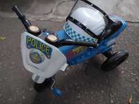 Motocicleta politie cu casca copii