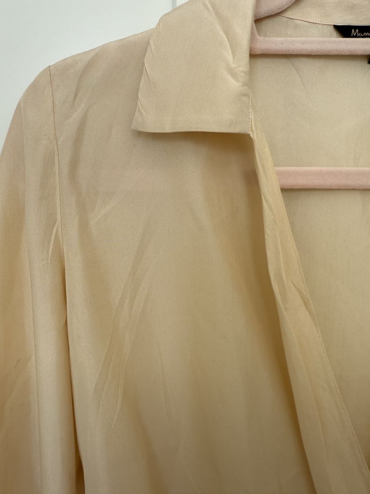 Копринена блуза риза Massimo Dutti 36