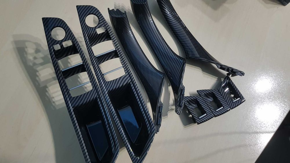 Manere Maner Usi Usa Portiera BMW Seria 5 F10 F11, Negru Carbon