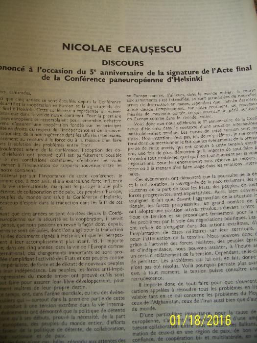 Revista ROUMANIE 1990 in franceza