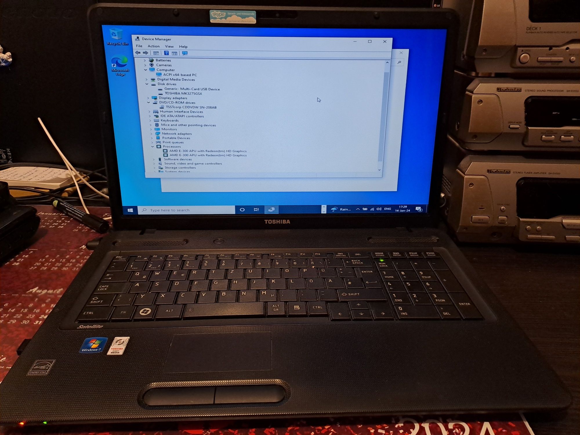 Laptop Toshiba Satellite  C 670 D, 500 SSD SAMSUNG