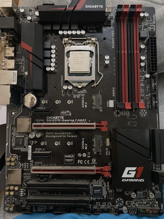 Продаю материнскую плату GIGABYTE GA‑H170‑Gaming 3 DDR3