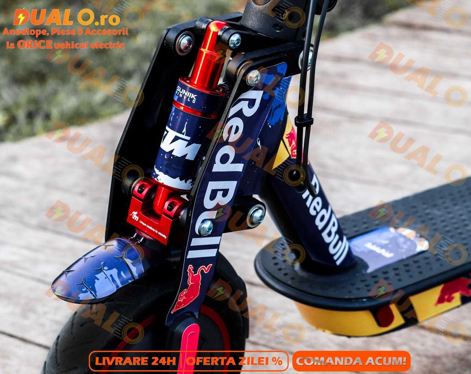 Customizare Trotineta Xiaomi Skin Redbull X KTM pentru Xiaomi (negru)