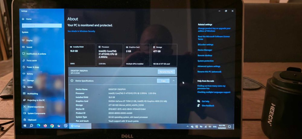 Dell XPS 15 / i7-4712HQ / NVIDIA / 15.6" / 512GB SSD / 16GB RAM