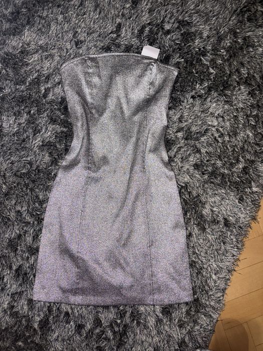 Лъскава рокля на кроп хс