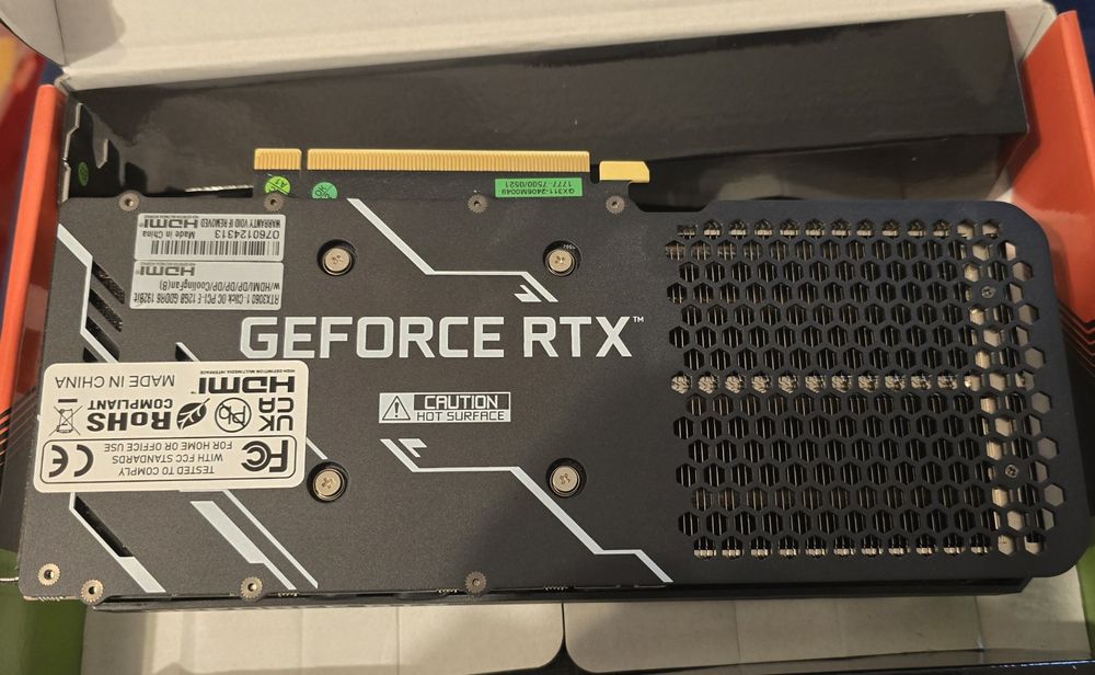 NVIDIA GeForce RTX 3060 12GB GDDR6 192-bit